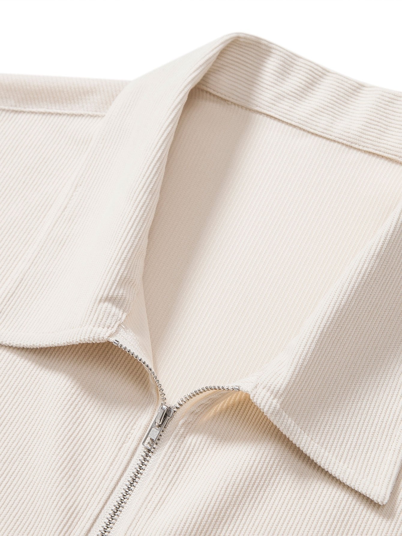 Stretch Corduroy Zip Polo Shirt & Corduroy Shorts-Mitchell Shoes