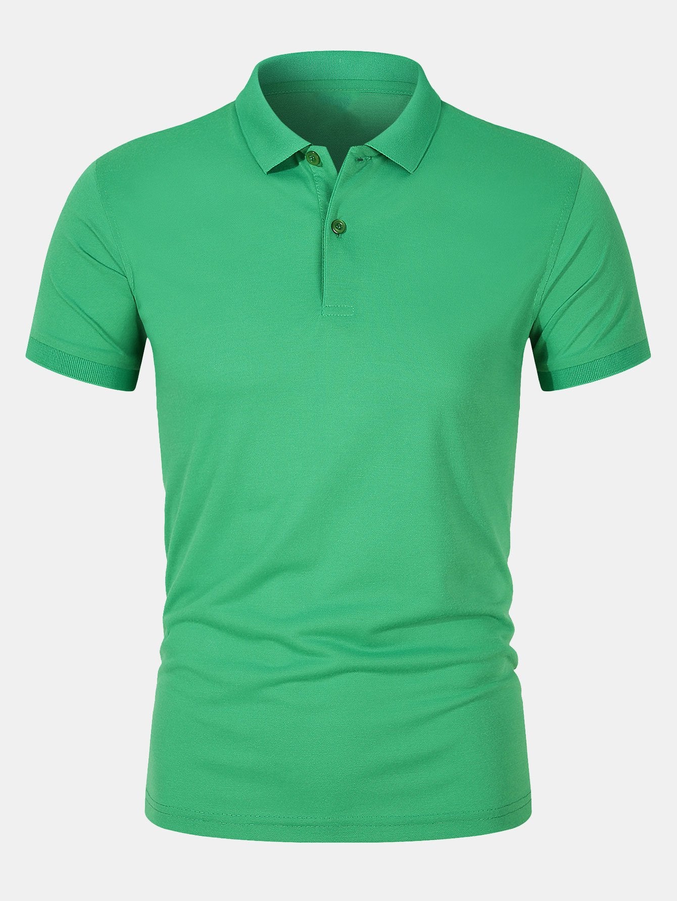 Solid Mesh Polo Shirt-Mitchell Shoes