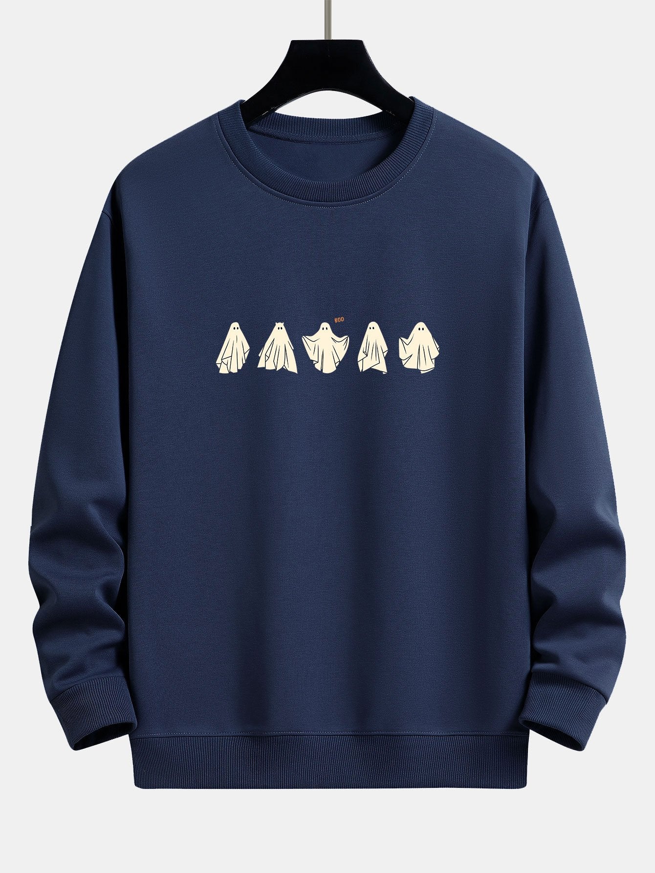 Ghost Print Relax Fit Sweatshirt-Mitchell Shoes