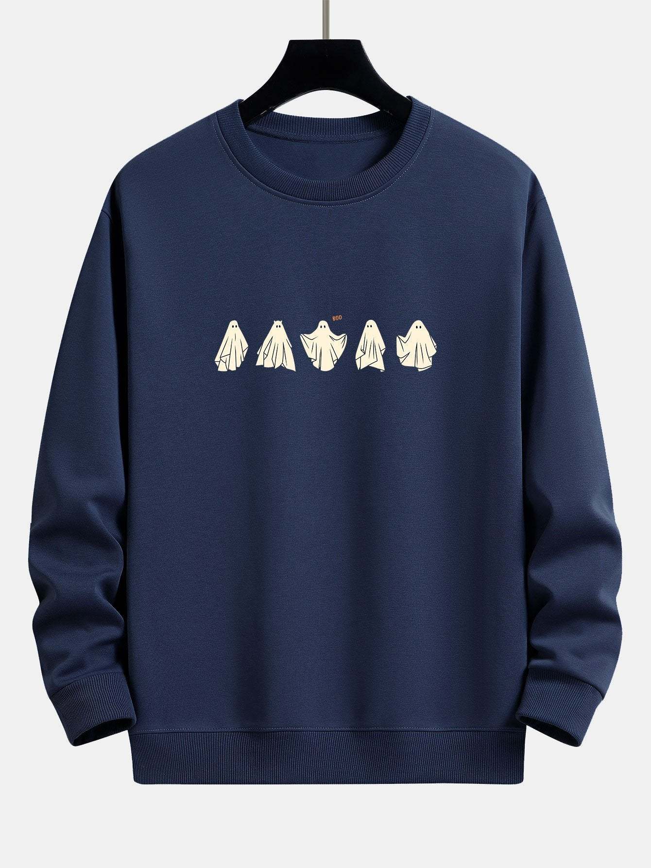 Ghost Print Relax Fit Sweatshirt-Mitchell Shoes