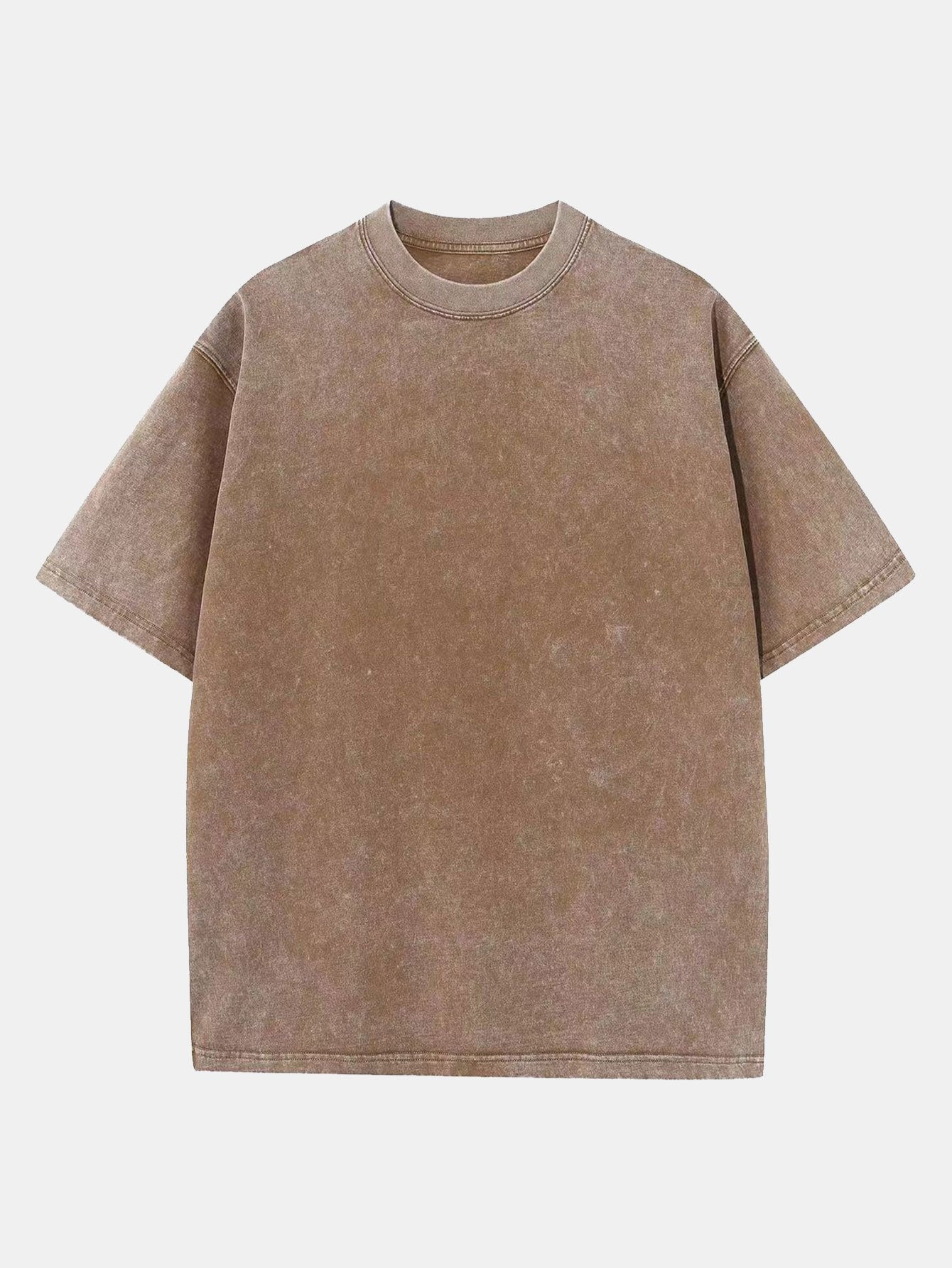 Washed Distressed Drop Shoulder T-Shirt-Mitchell Shoes