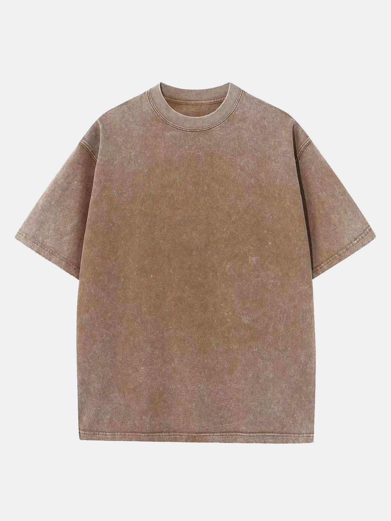 Washed Distressed Drop Shoulder T-Shirt-Mitchell Shoes