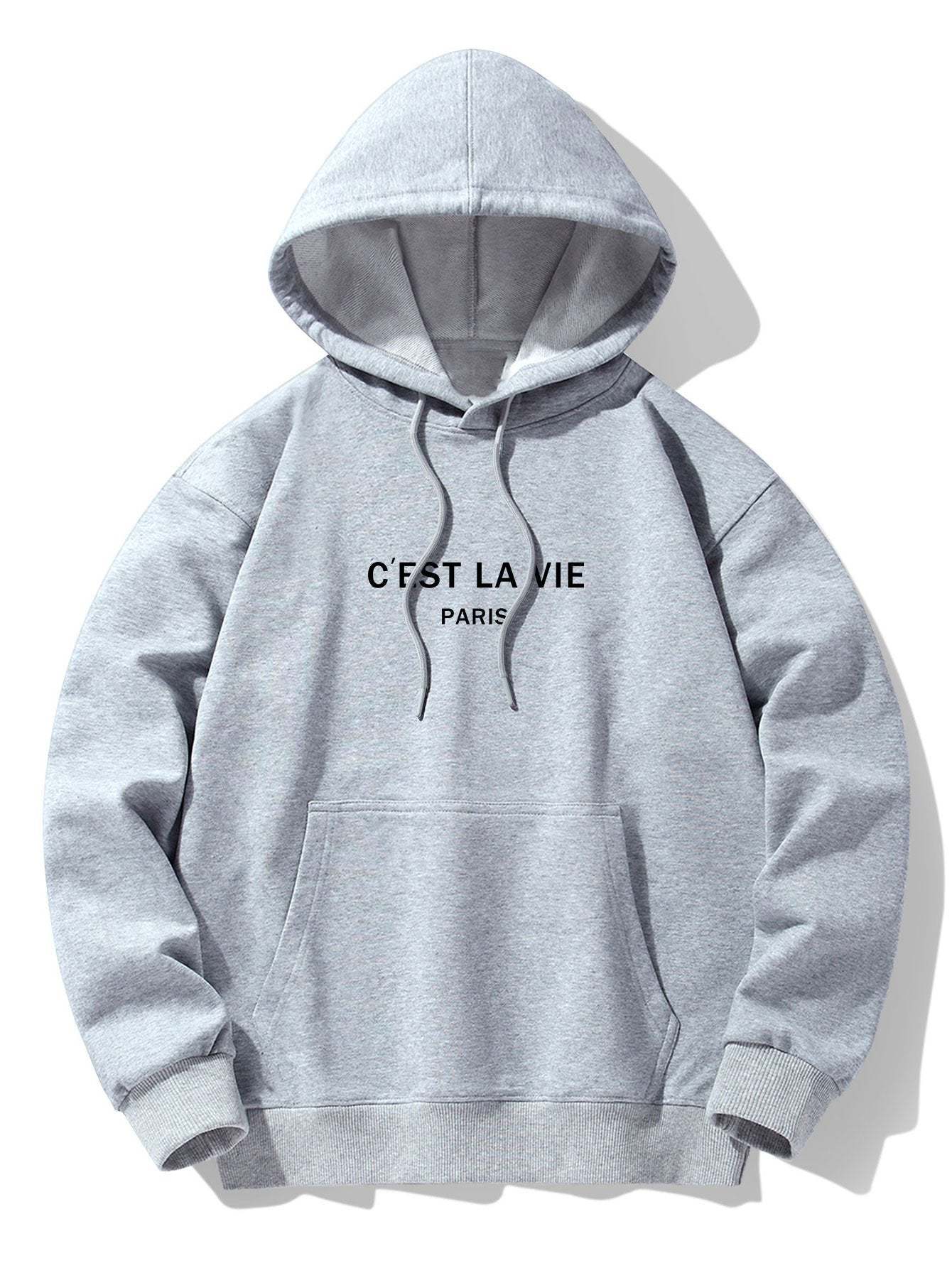 Paris Print Cotton Blend Hoodie & Jogger Pants-Mitchell Shoes