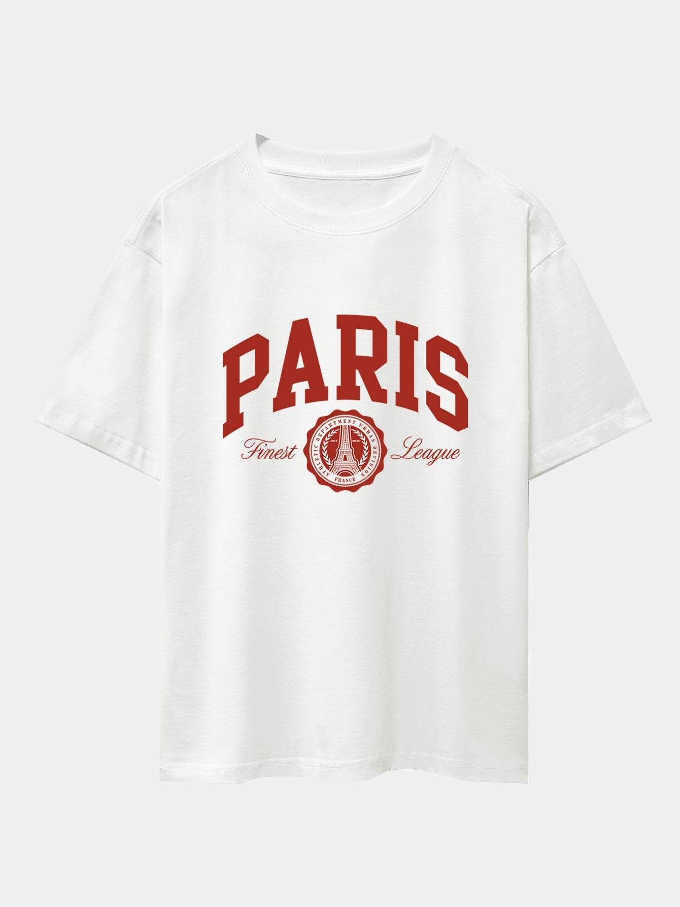 Paris Varsity Print Oversize T-Shirt-Mitchell Shoes