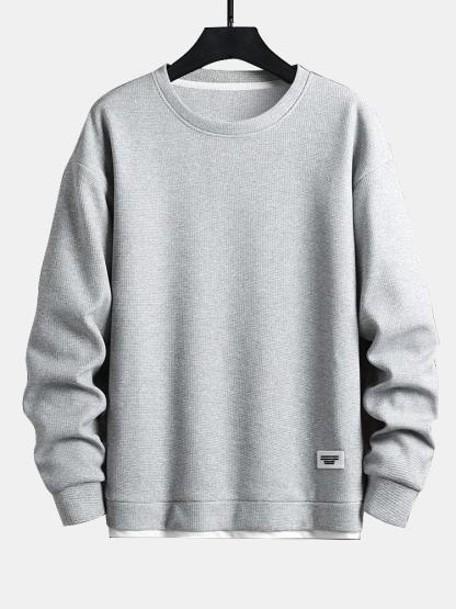 Two Layer Waffle Sweatshirt-Mitchell Shoes