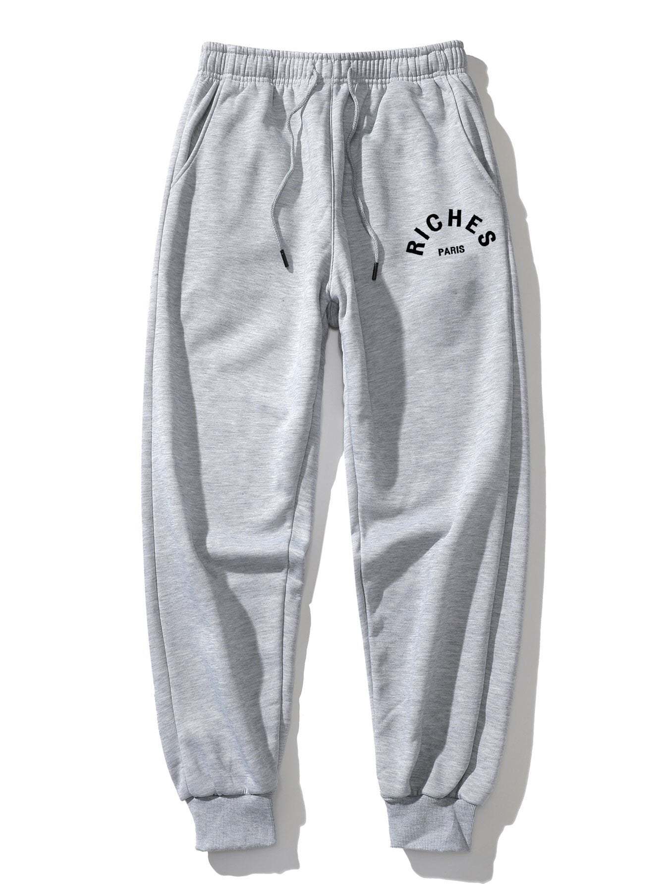 Riches Paris Print Jogger Pants-Mitchell Shoes