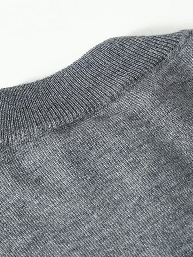 Diamond Mock Neck Quarter Zip Sweater-Mitchell Shoes