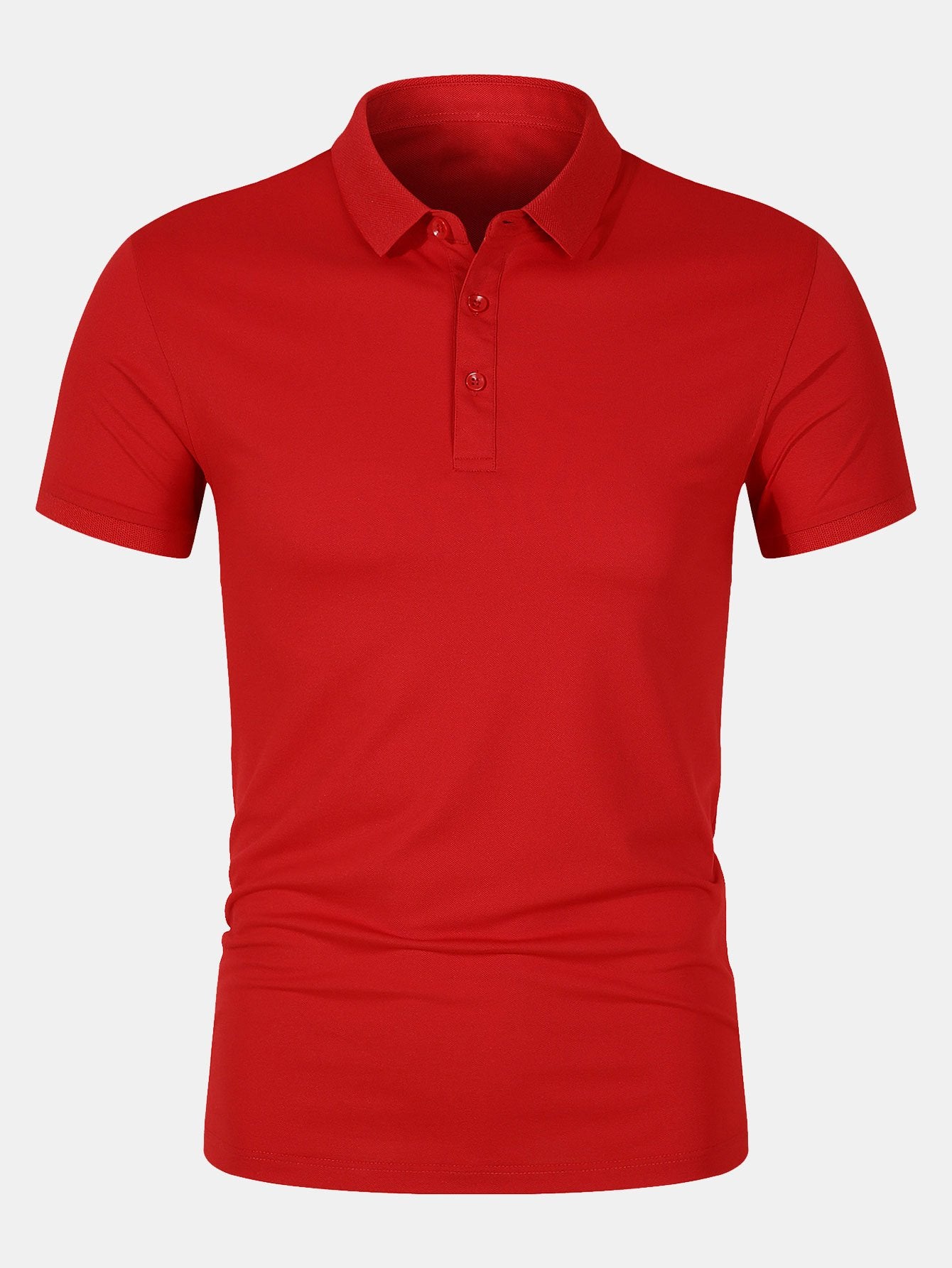 Solid Mesh Polo Shirt-Mitchell Shoes