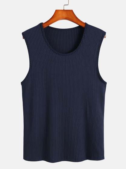 Basic Ribbed Muscle Tank-Mitchell Shoes