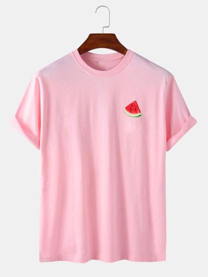 Watermelon Print T-Shirt-Mitchell Shoes