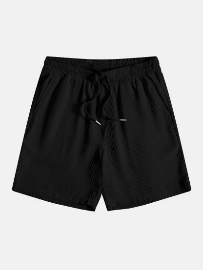 Waffle Drawstring Shorts-Mitchell Shoes