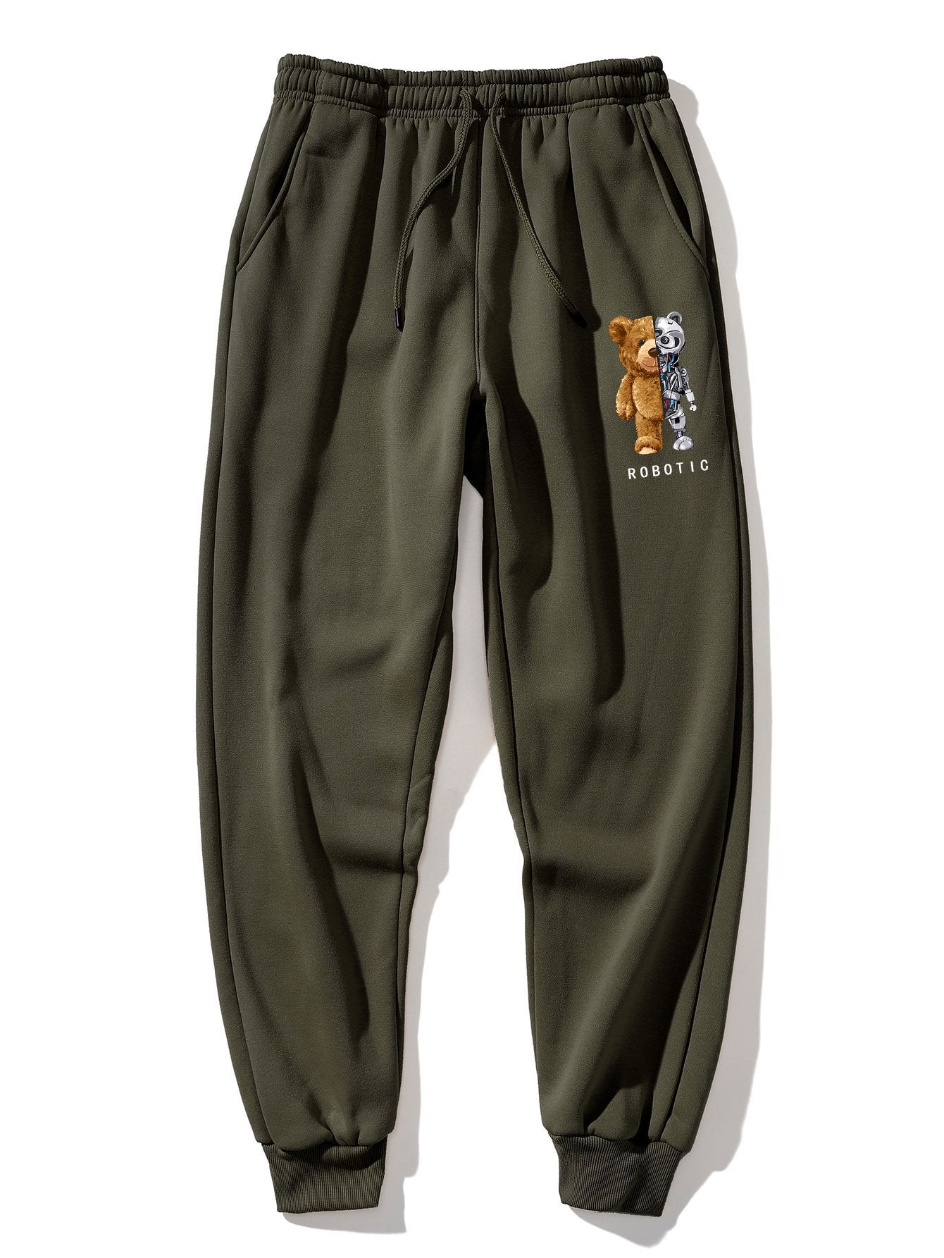 Robot Bear Print Jogger Pants-Mitchell Shoes