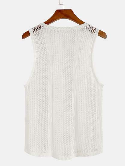 Textured Knit Sweater Tank Top-Mitchell Shoes
