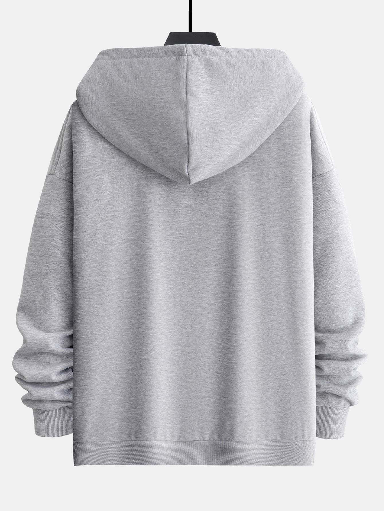 Basic Relax Fit Zip Hoodie-Mitchell Shoes
