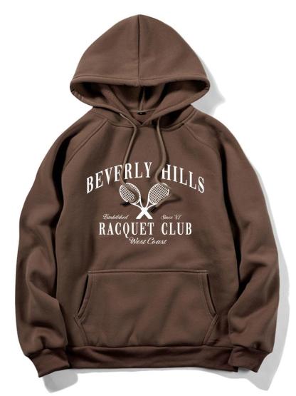 Billiver Hills Tennis Print Hoodie-Mitchell Shoes