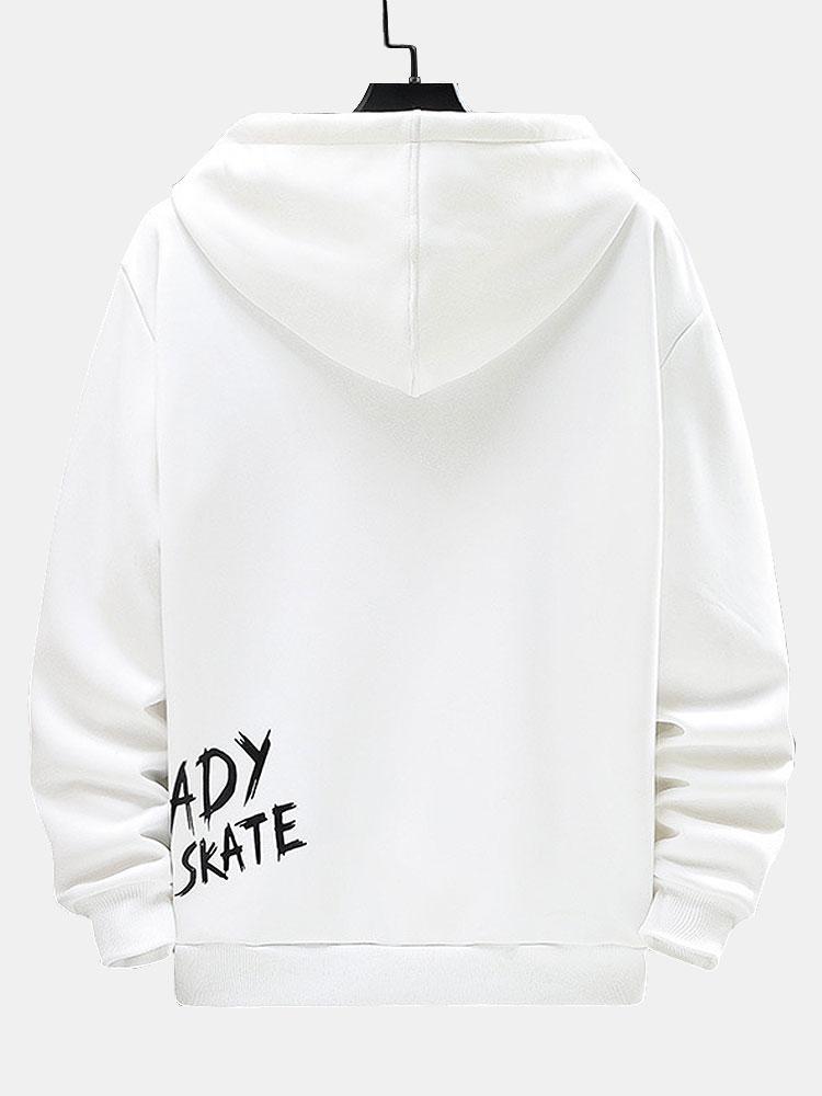 Smiley Graffiti Print Hoodie-Mitchell Shoes