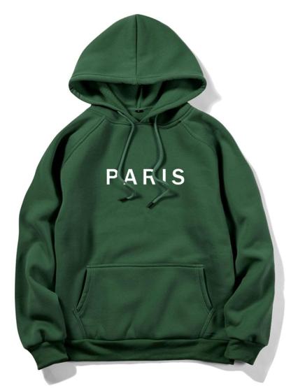 Paris Print Raglan Hoodie-Mitchell Shoes