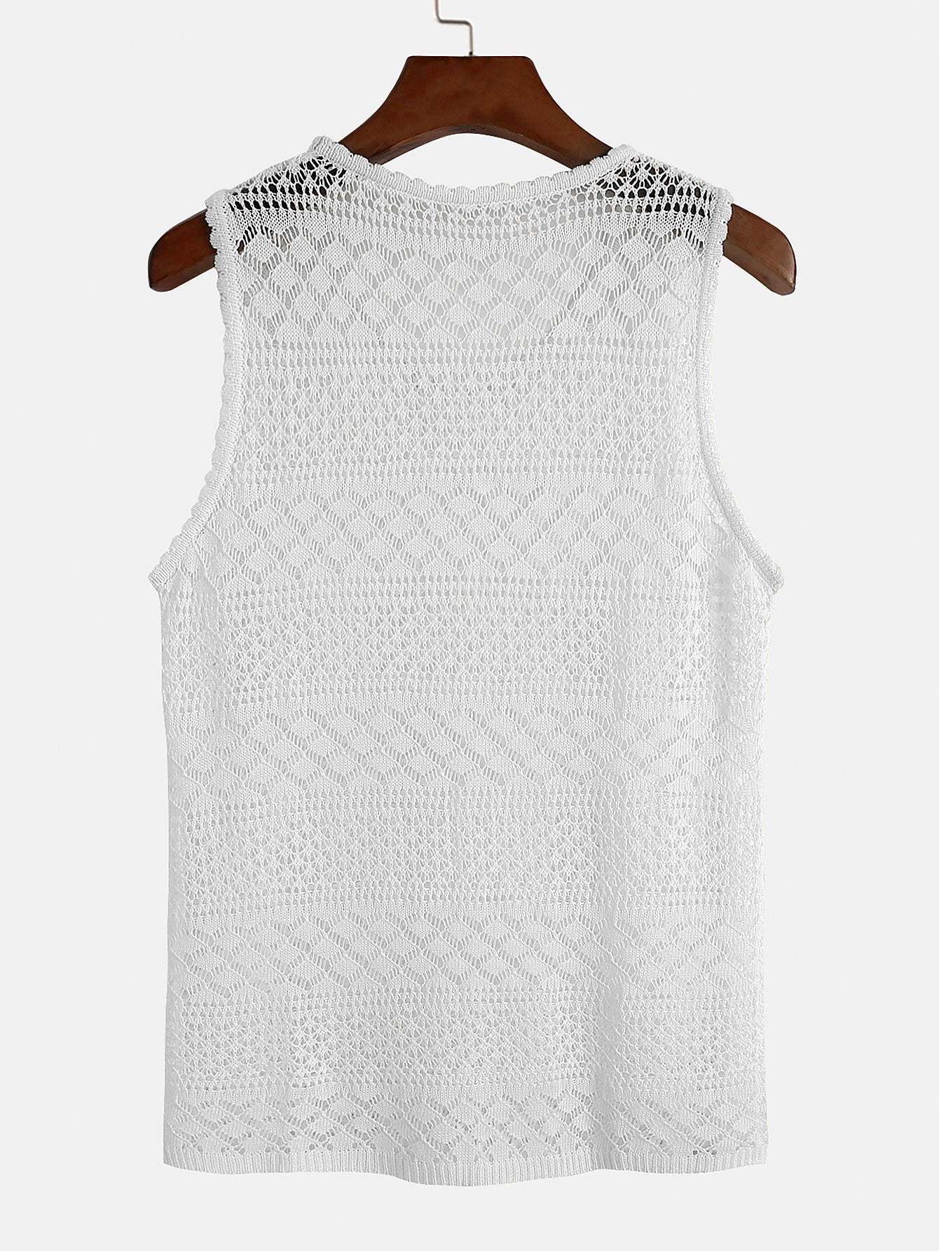 Knitted Textured Tank Top-Mitchell Shoes