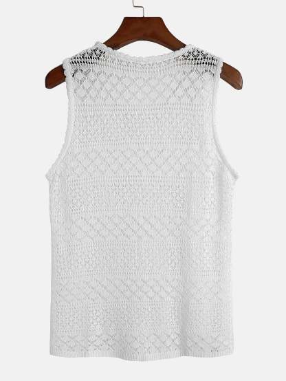 Knitted Textured Tank Top-Mitchell Shoes