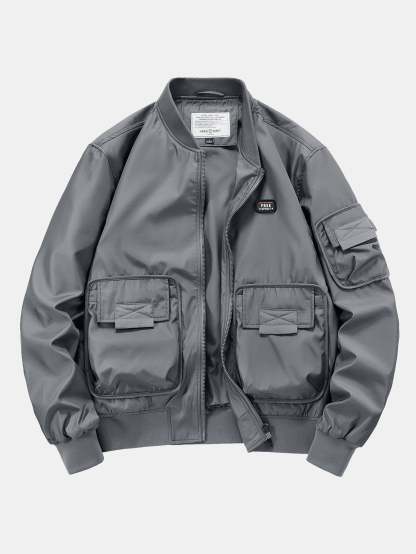 Multi Pockets Bomber Jacket-Mitchell Shoes
