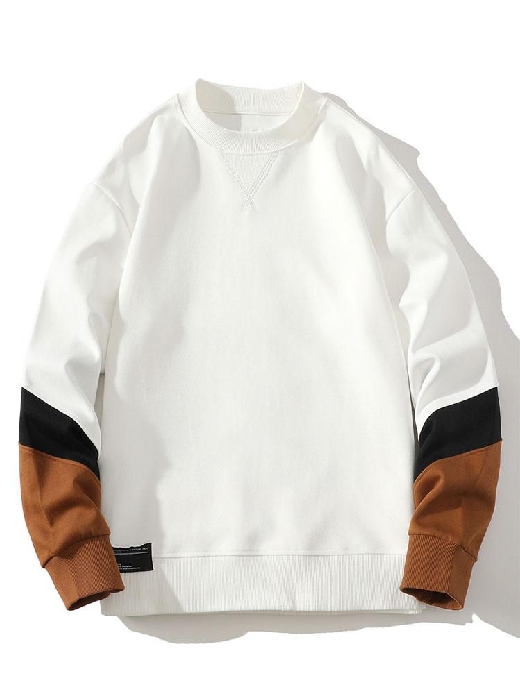 Color Block Crewneck Sweatshirt-Mitchell Shoes