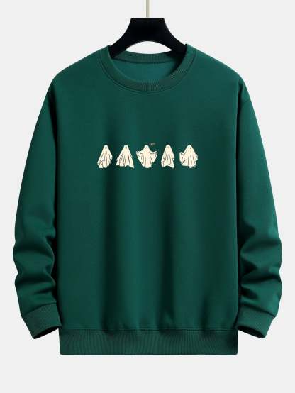 Ghost Print Relax Fit Sweatshirt-Mitchell Shoes