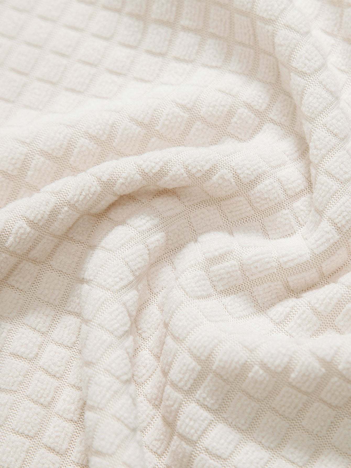 Waffle Jacquard Terry Polo Shirt-Mitchell Shoes