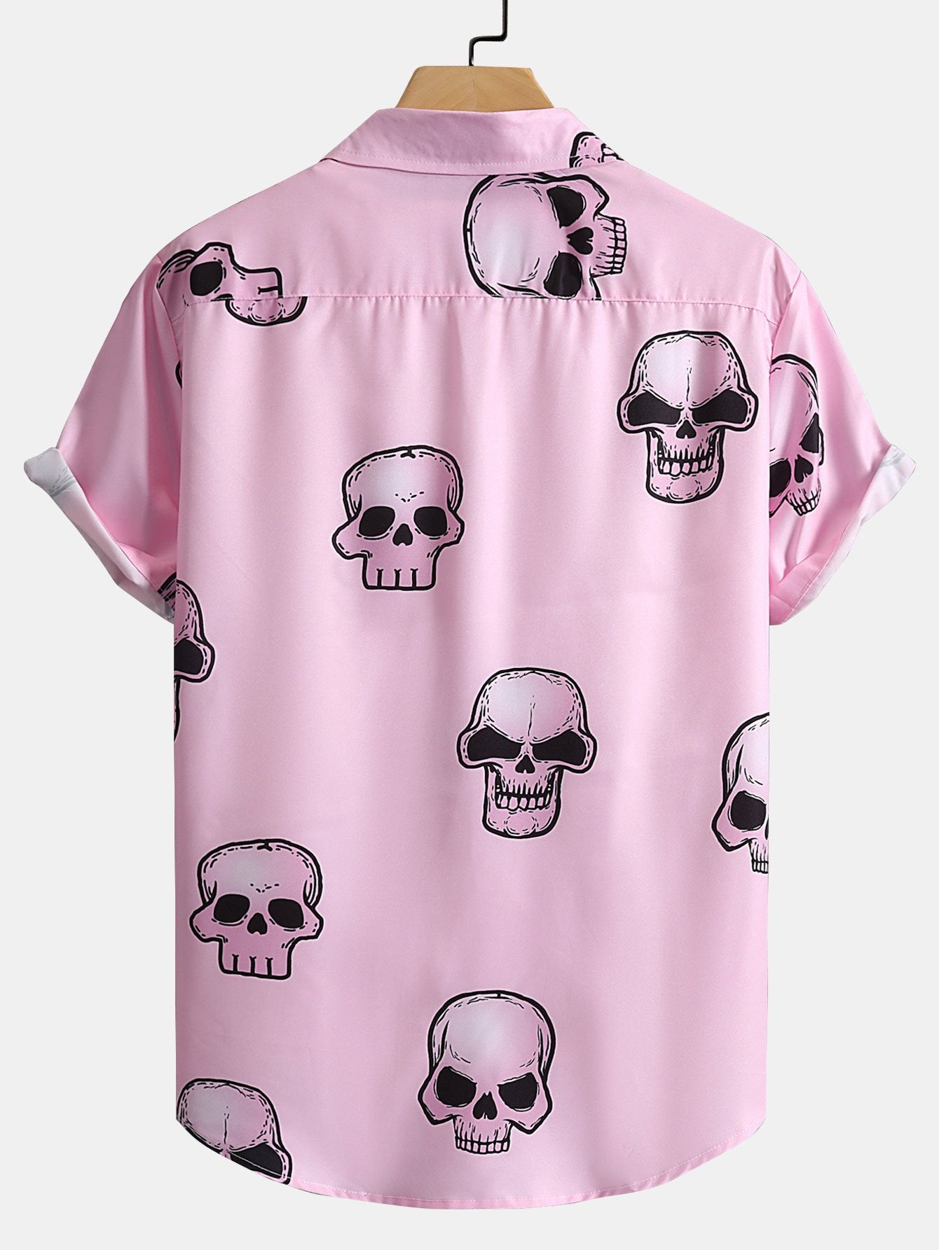 Skull Print Button Up Shirt-Mitchell Shoes