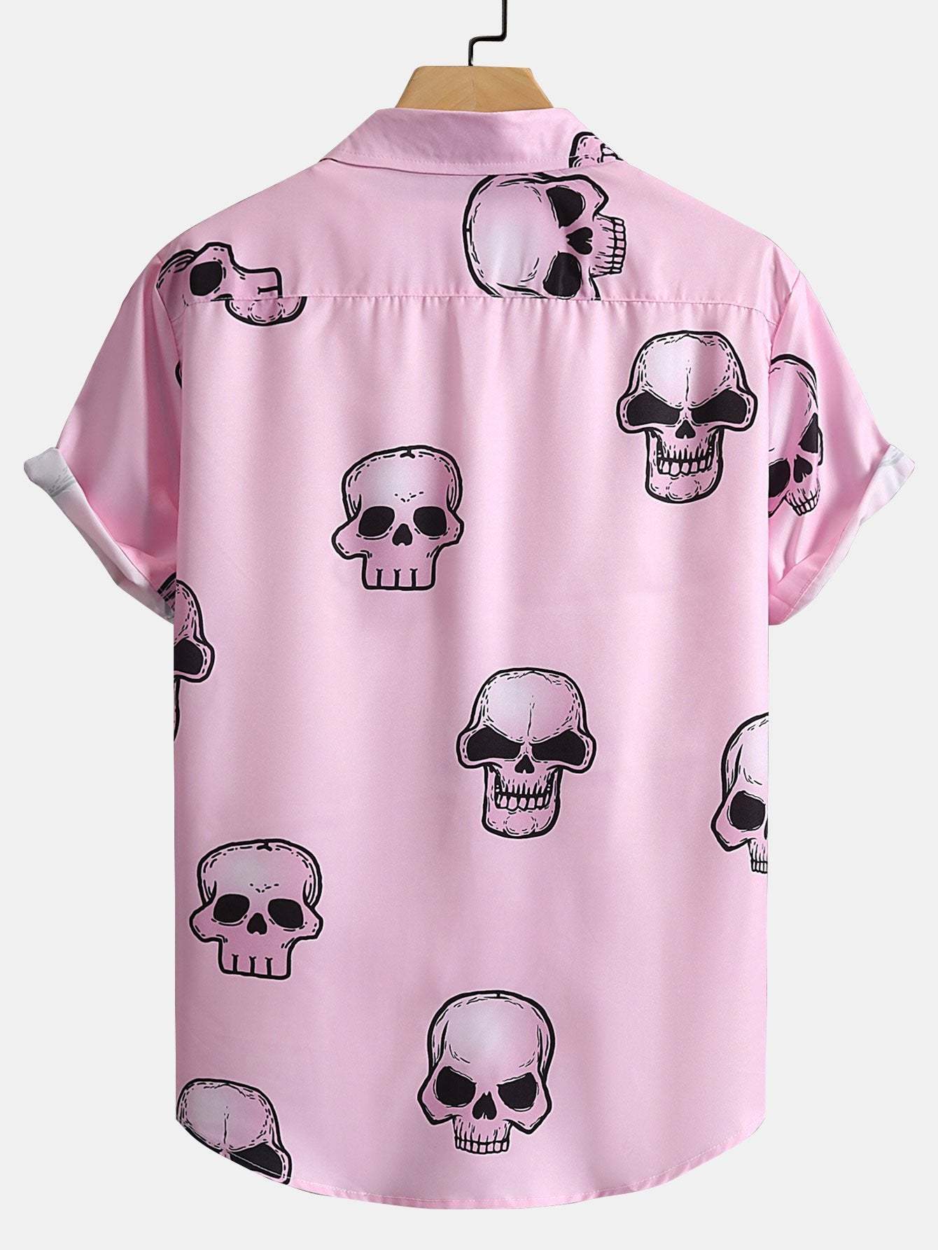 Skull Print Button Up Shirt-Mitchell Shoes