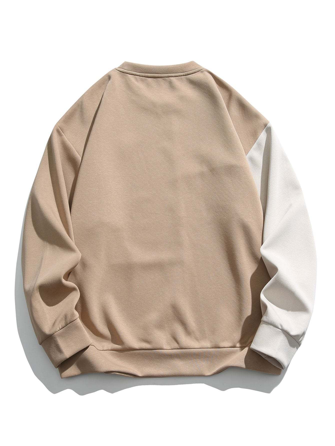Oversize Color Block Crewneck Sweatshirt-Mitchell Shoes