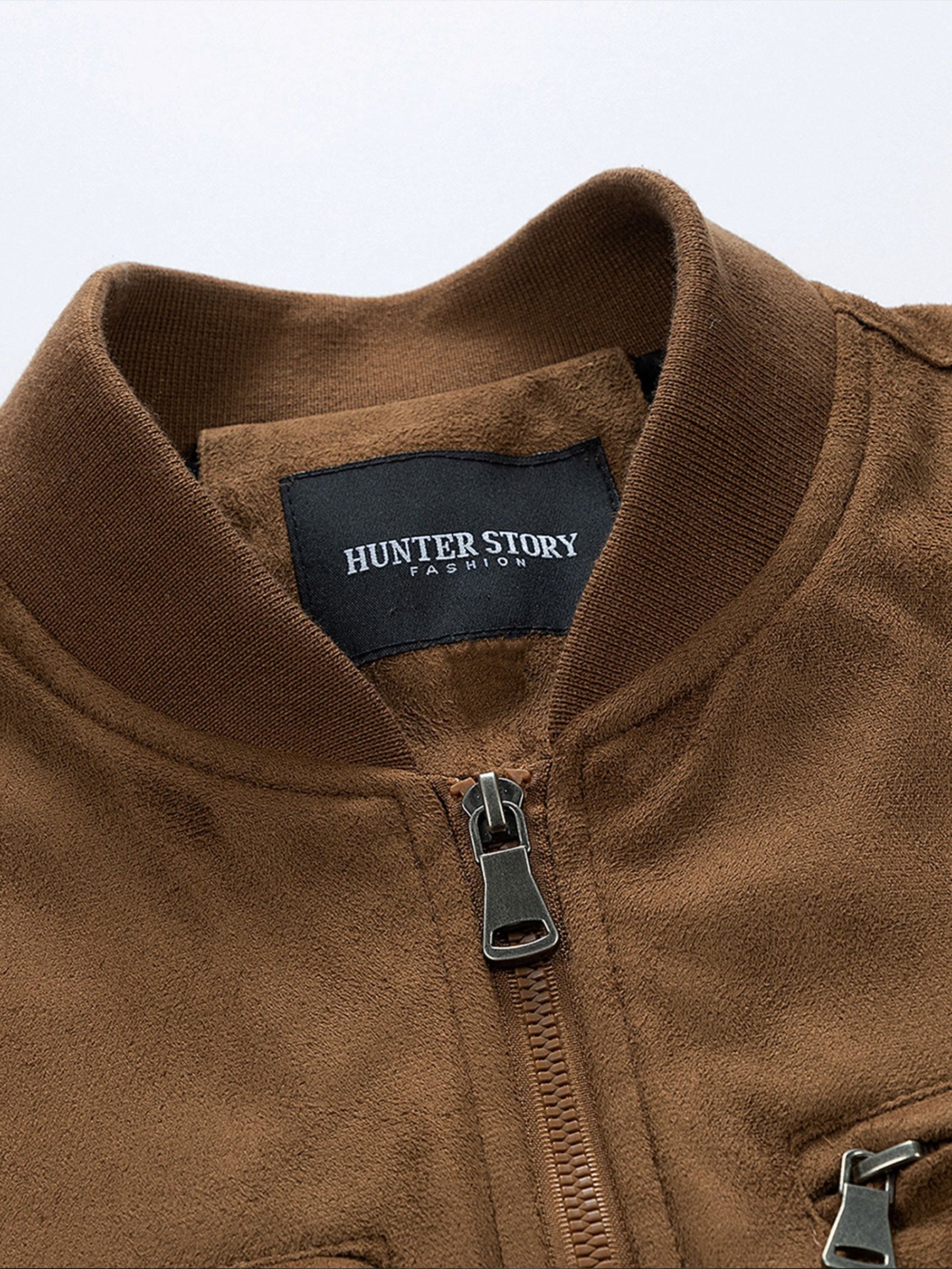 Suede Bomber Jacket With Quilted Liner-Mitchell Shoes
