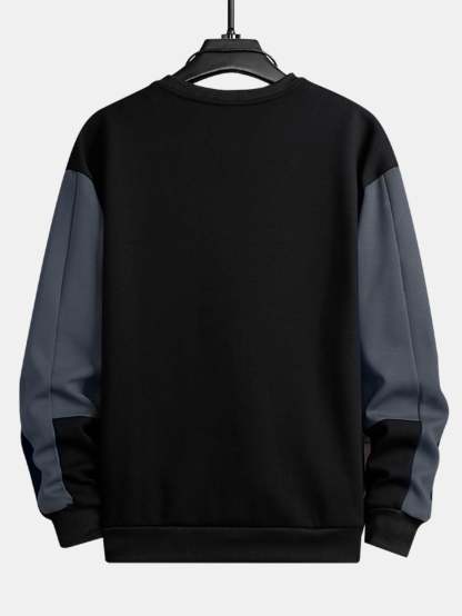 Color Block Crew Neck Sweatshirt-Mitchell Shoes