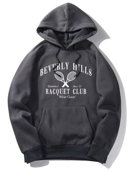 Billiver Hills Tennis Print Hoodie-Mitchell Shoes
