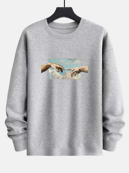 Create Adam Print Relax Fit Sweatshirt-Mitchell Shoes