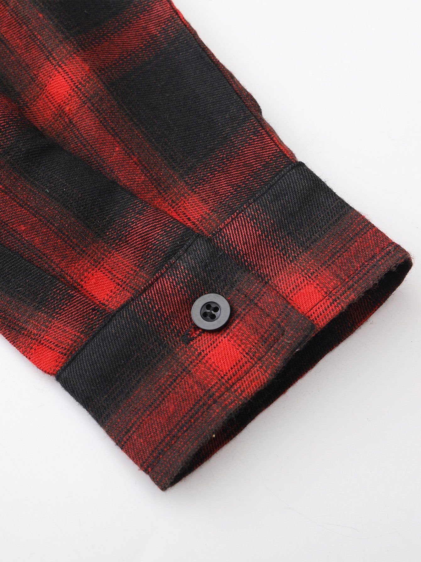 Long Sleeve Corduroy Plaid Panel Shirt-Mitchell Shoes