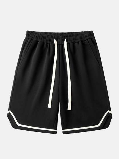 Drawstring Jersey Basketball Shorts-Mitchell Shoes