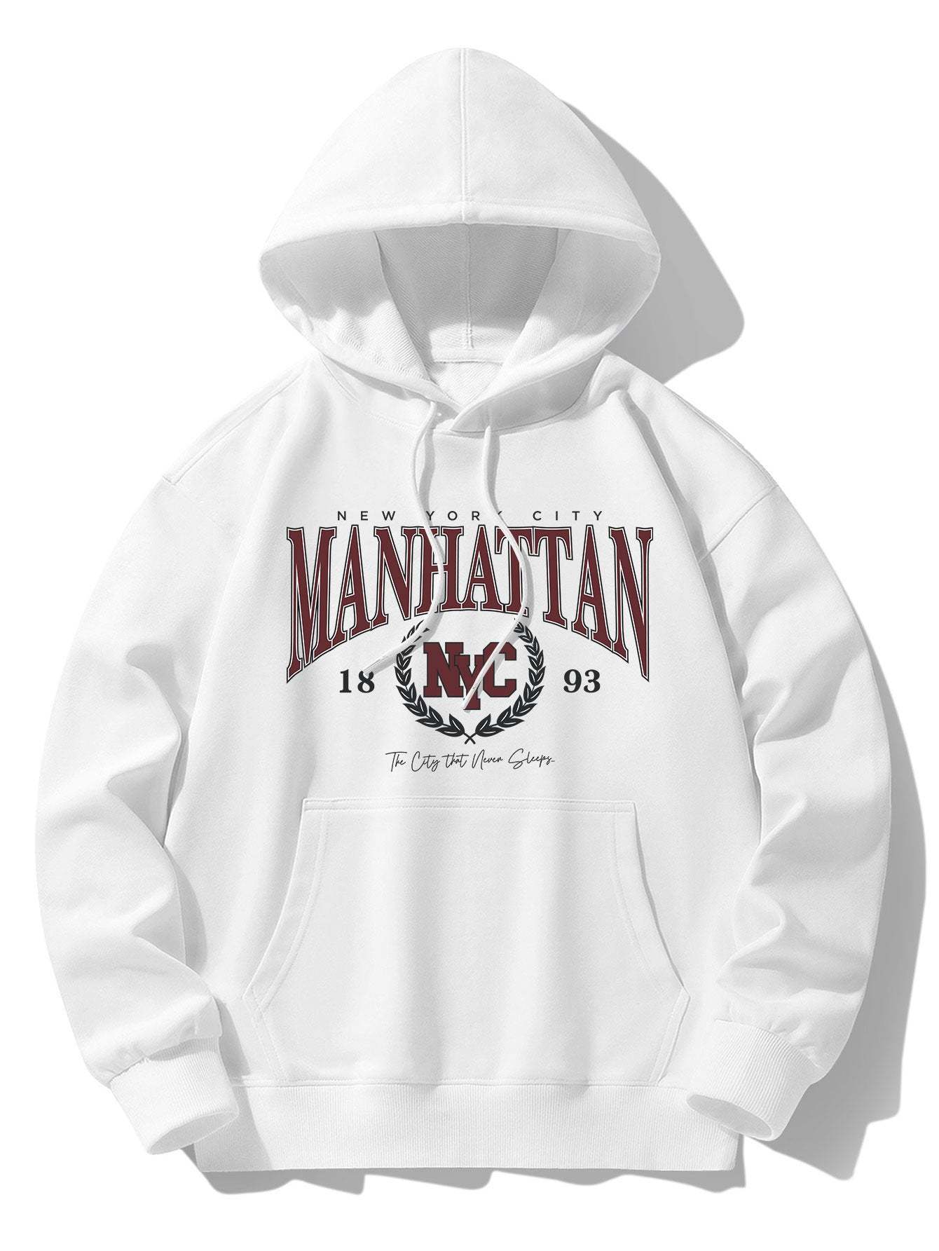 Manhattan Varsity Print Cotton Blend Hoodie-Mitchell Shoes