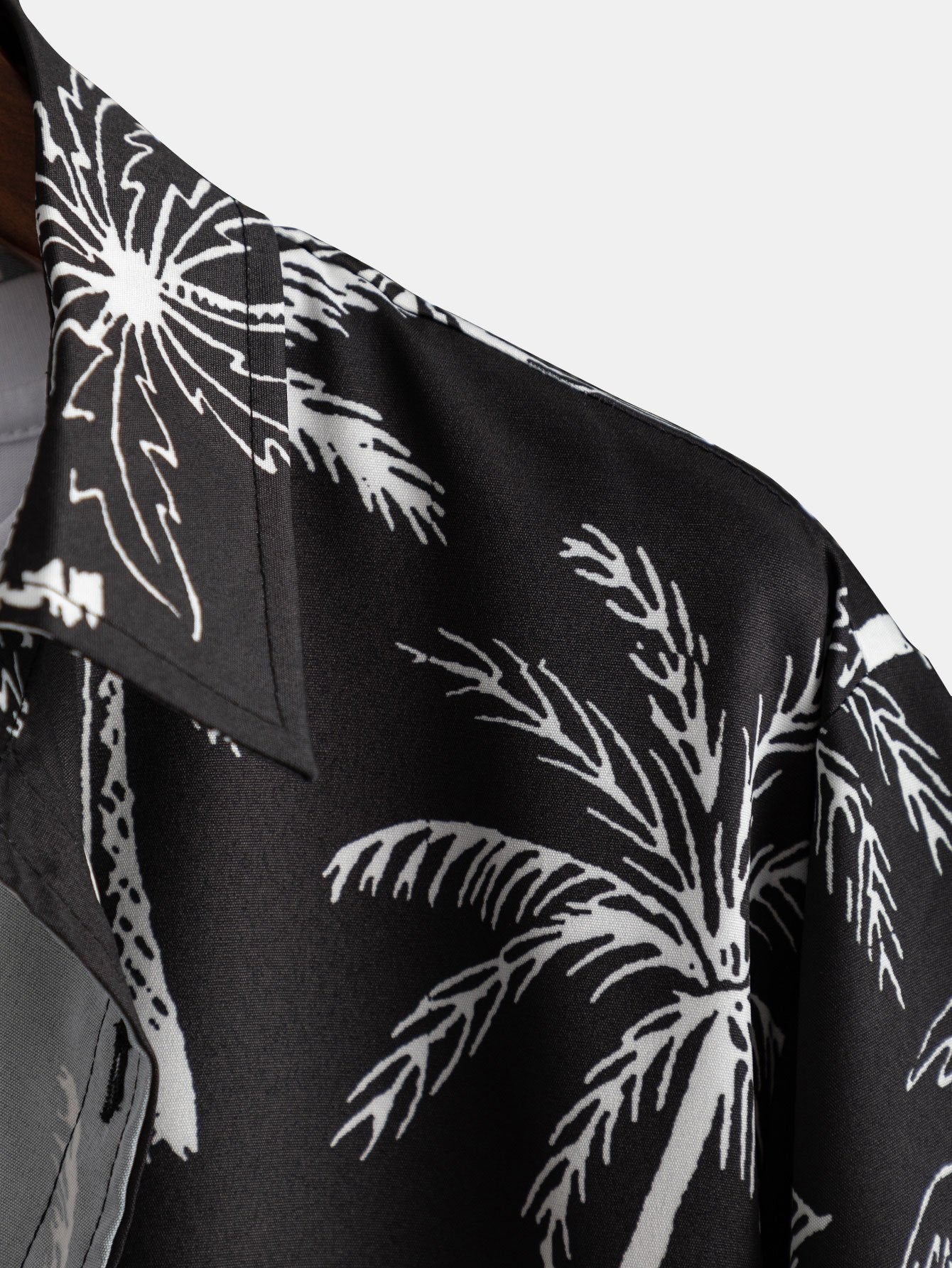 Palm Tree Print Button Up Shirt-Mitchell Shoes