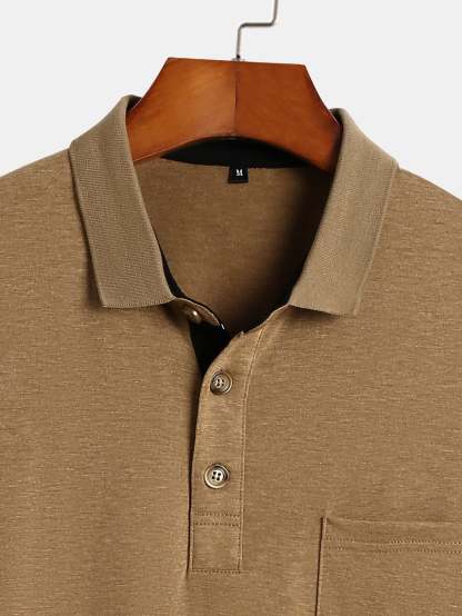Long Sleeve Regular Fit Polo Shirt-Mitchell Shoes