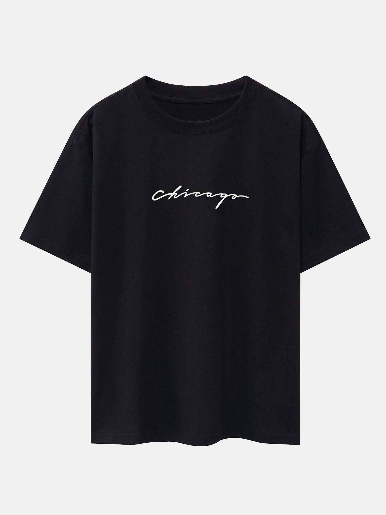 Chicago Print Heavy Weight Oversize T-Shirt-Mitchell Shoes