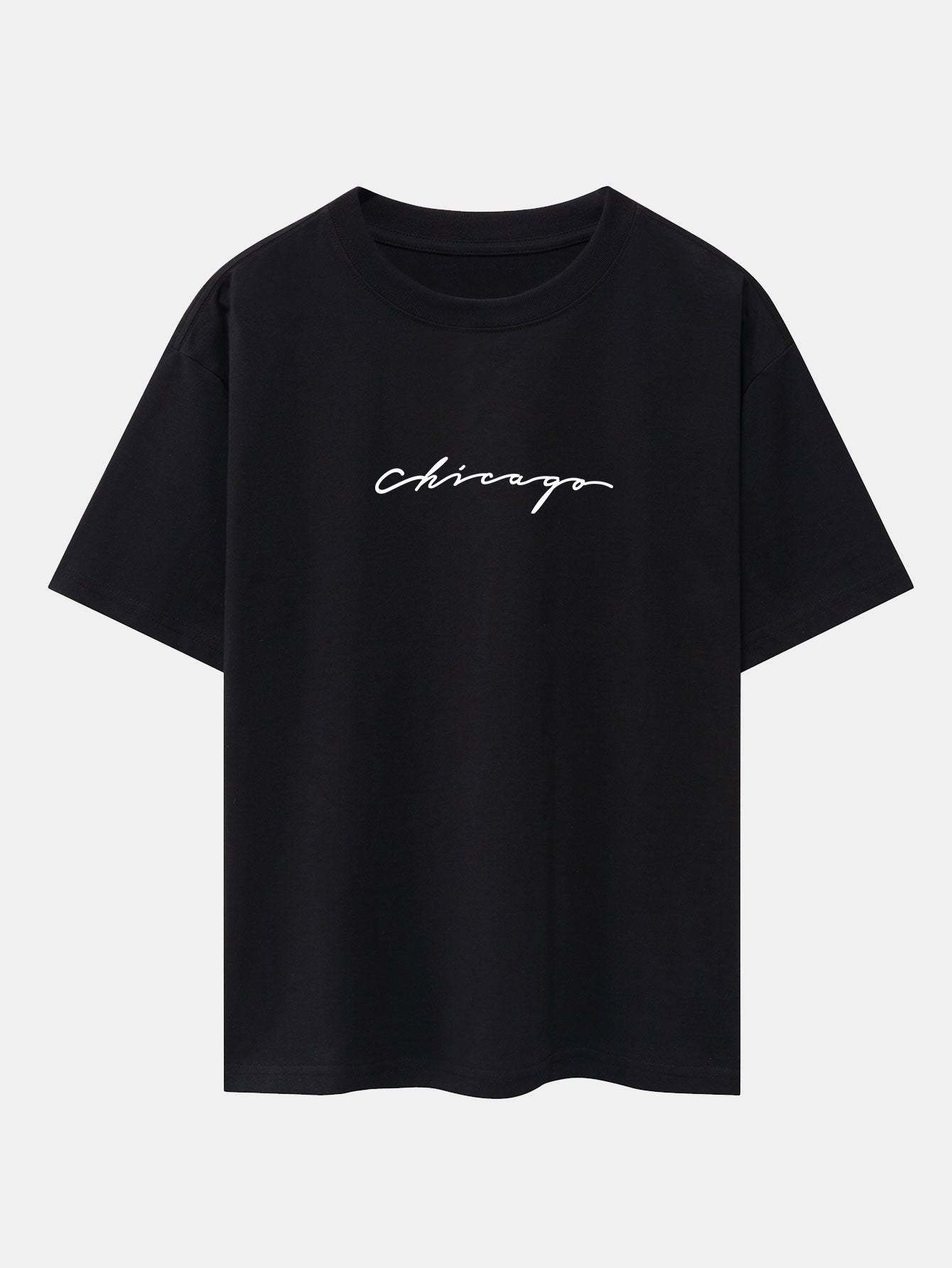 Chicago Print Heavy Weight Oversize T-Shirt-Mitchell Shoes
