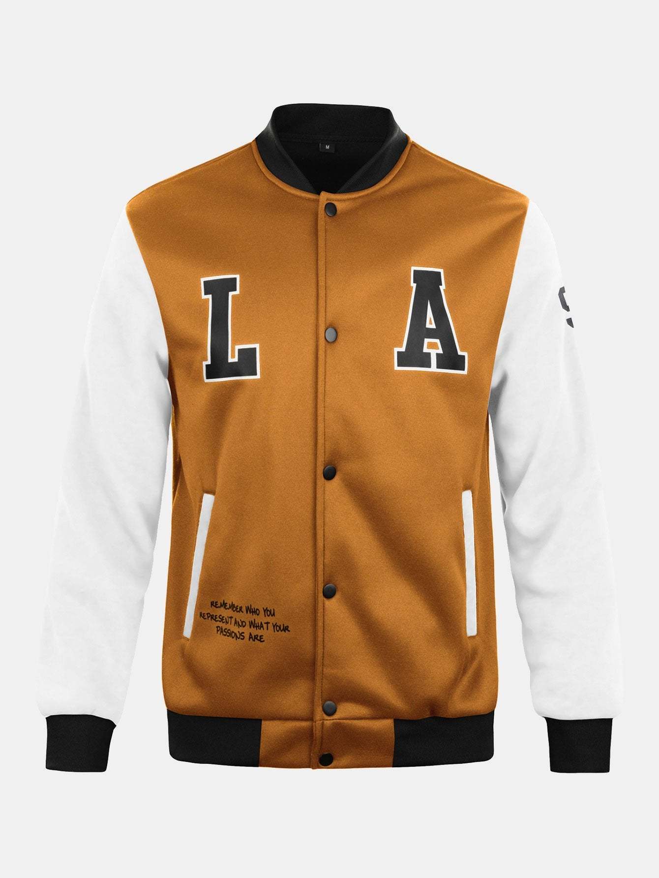 LA Print Baseball Jacket-Mitchell Shoes