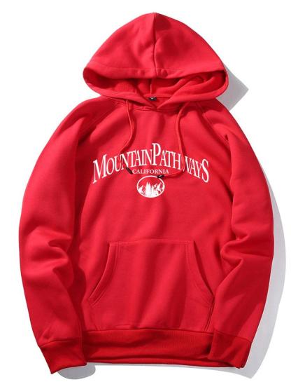 Mountain Pathways Print Hoodie-Mitchell Shoes