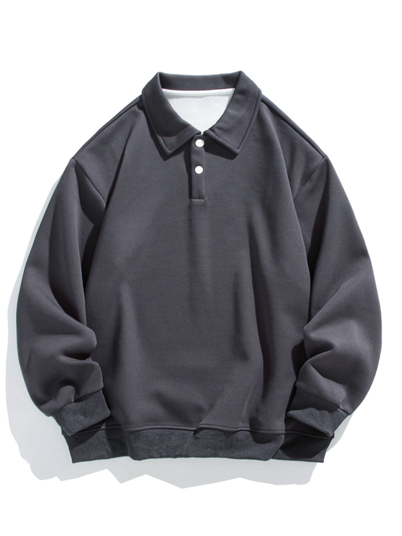 Relax Fit Basic Polo Sweatshirt-Mitchell Shoes