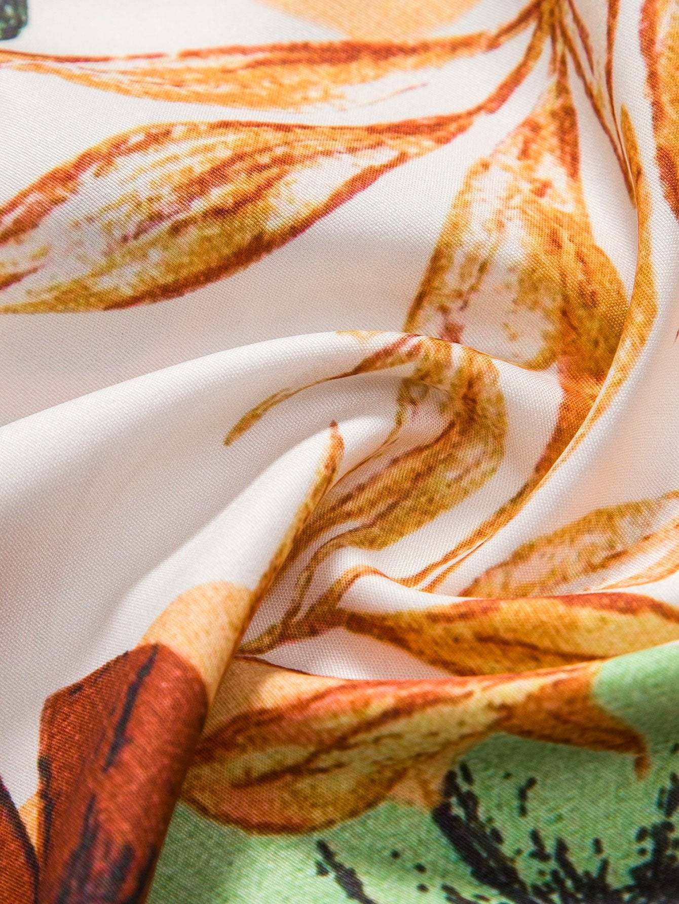 Tropical Print Button Up Shirt-Mitchell Shoes
