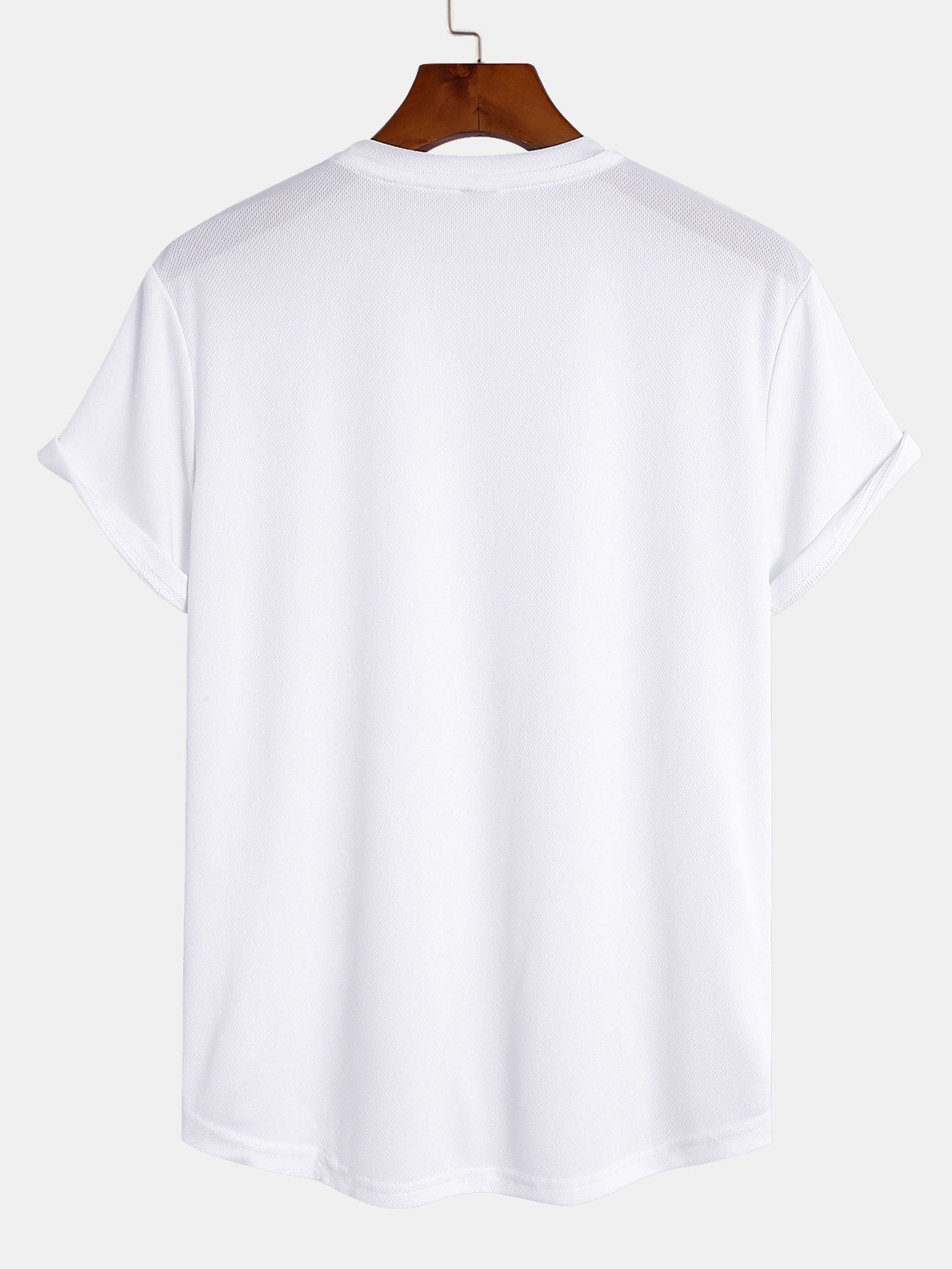 Muscle Fit Arc Hem Mesh T-Shirt-Mitchell Shoes