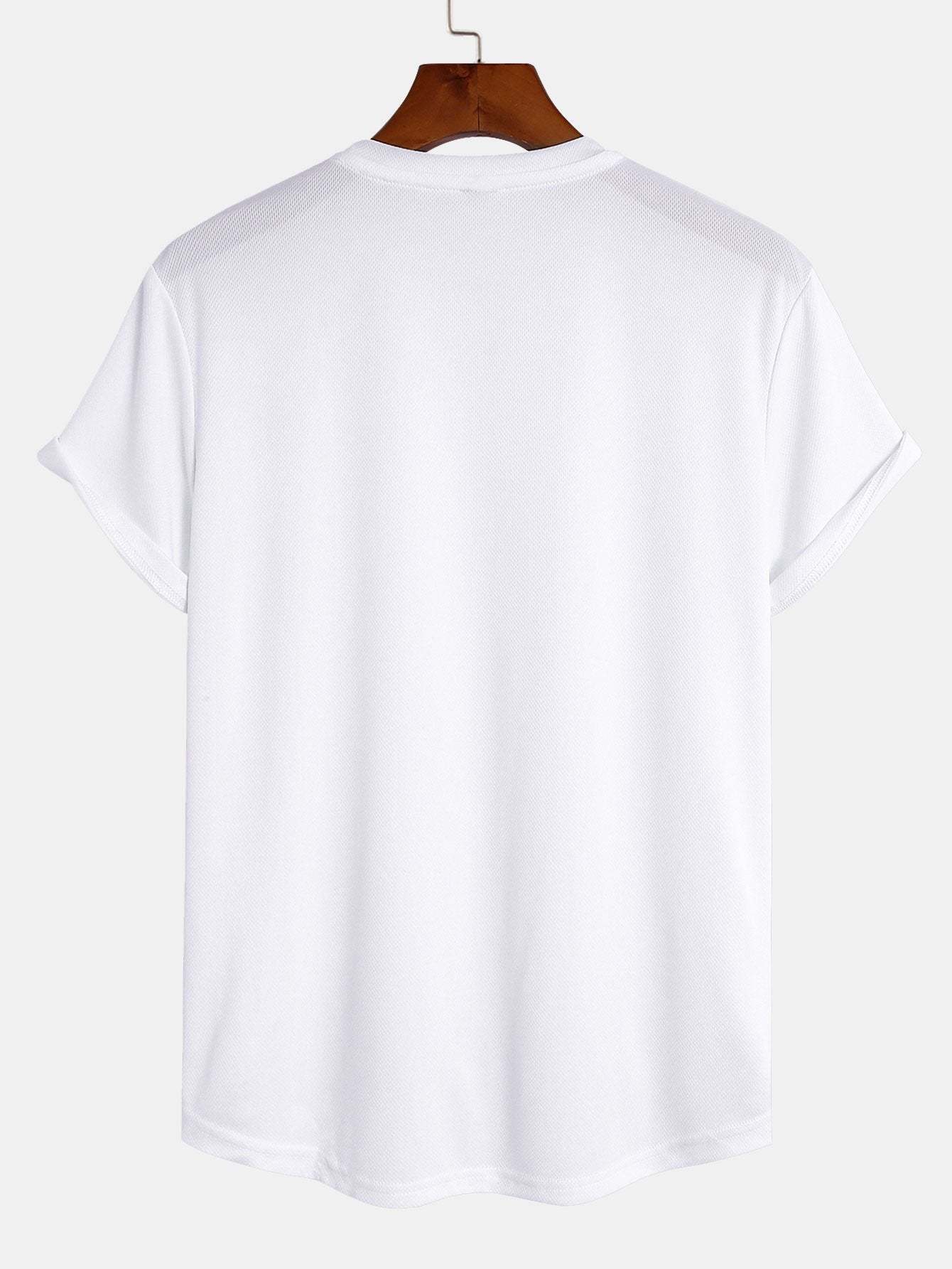 Muscle Fit Arc Hem Mesh T-Shirt-Mitchell Shoes