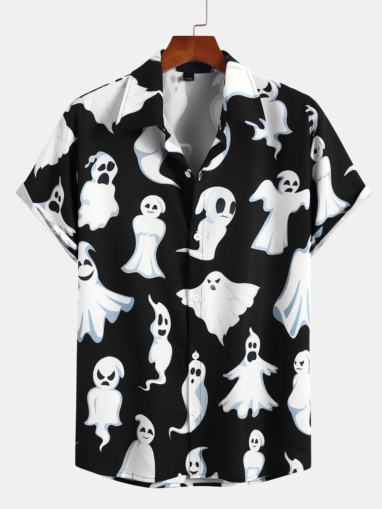 Cute Ghost Print Shirt-Mitchell Shoes