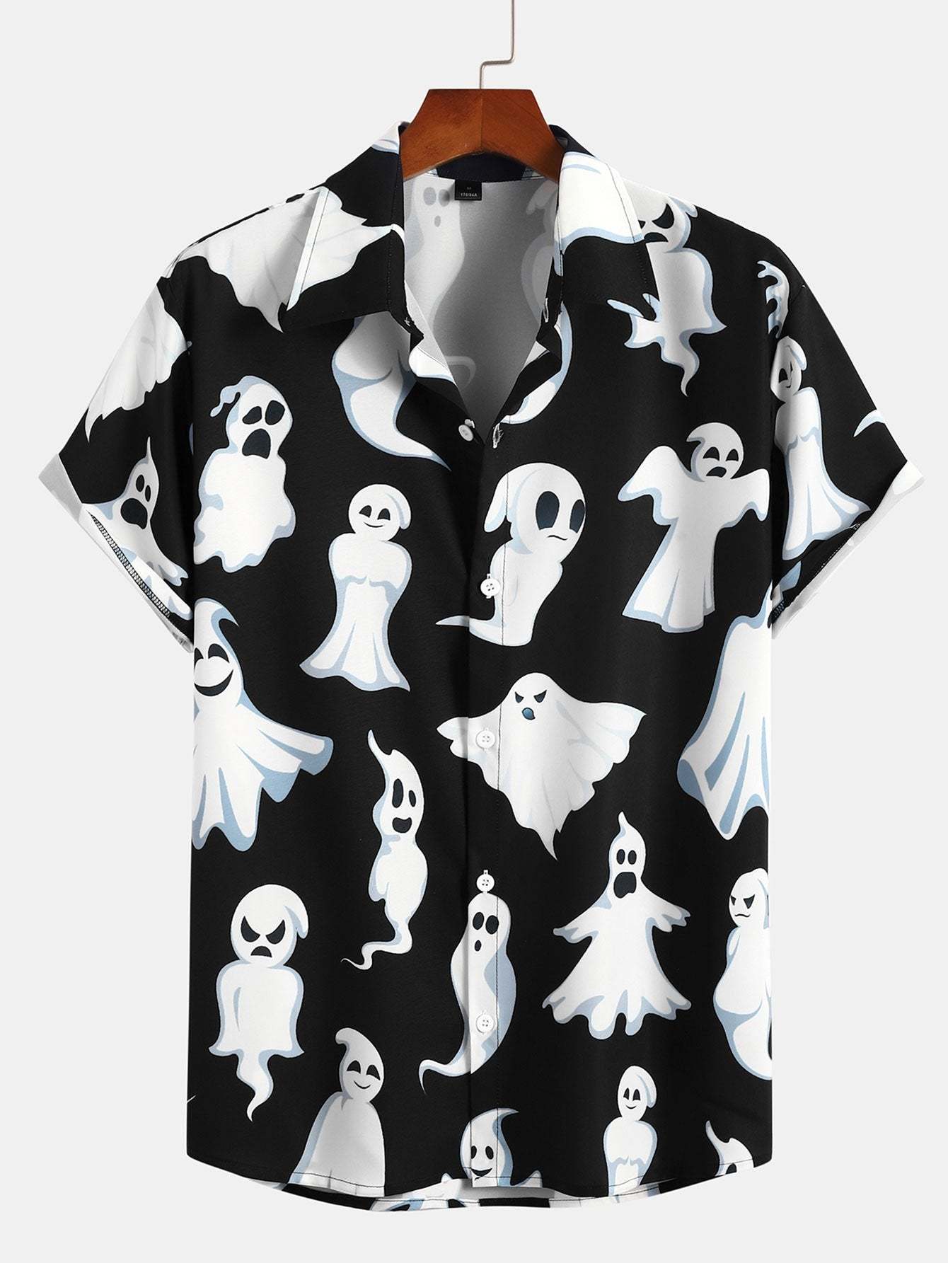 Cute Ghost Print Shirt-Mitchell Shoes