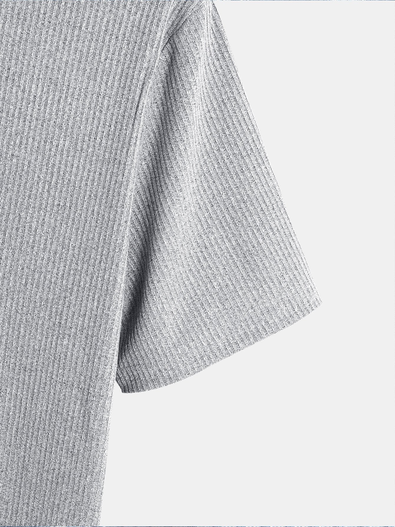Muscle Fit Arc Hem Textured T-Shirt-Mitchell Shoes